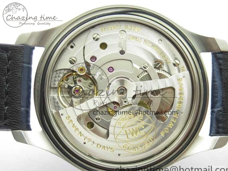 MIROTIME 0116 Supportive Big Pilot IW501008 “Boutique London” SS ZF Best Edition Blue Dial on Blue Leather Strap A 7106